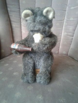 Vintage Alps Drinking Bear Rvt Japan Battery Operated