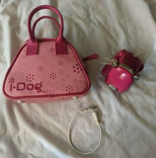 2007 Hasbro Sega Toys I - Dog Electronic Music Robot Puppy Cord With Pink Case