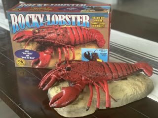 Gemmy Rocky The Singing Lobster Motion Activated Parts Only With Box