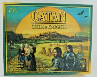The Settlers Of Catan Cities & Knights Game Expansion 3065 Never Played