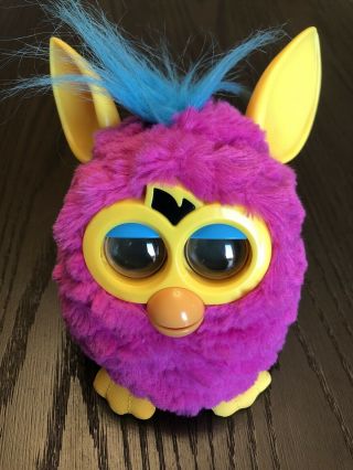Furby Boom Pink & Yellow Hasbro 2012 Talking Pet &