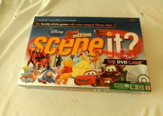 Disney 2nd Edition Scene It Dvd Game 100 Complete 2007 Mattel - Disney Trivia