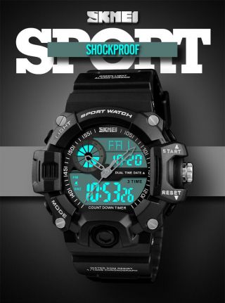SKMEI Digital Sport Watch For Men Analog Quartz Wristwatch 50m Waterproof 1331 2