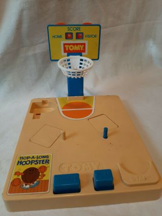 Vintage Tomy Hop - A - Long Hoopster Wind - Up Basketball Game Board Only