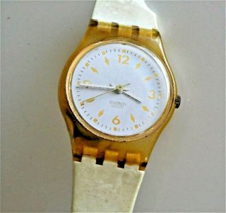 Two Complete Vintage " Swatch Watch " With No Band.  (as - Is)