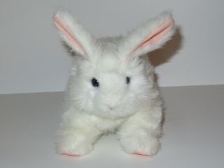 Furreal Friends Hop N Cuddle White Bunny Rabbit Interactive Plush Hasbro 2011
