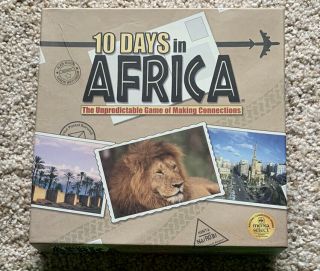 10 Days In Africa Travel Geography Board Game 100 Complete