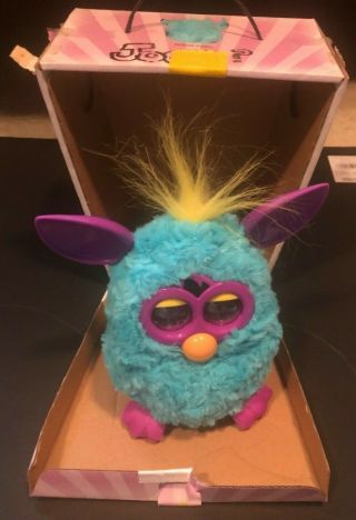 Furby 2012 Interactive Electronic Toy Teal & Purple Hasbro