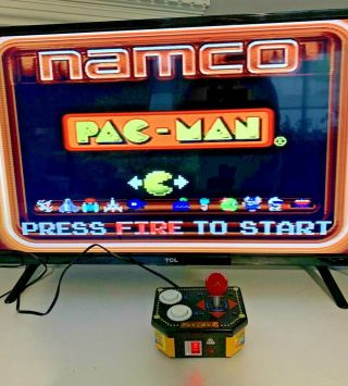 2009 Jakks Pacific Pac - Man 12 - In - 1 Plug & Play Retro Arcade Tv Video Games