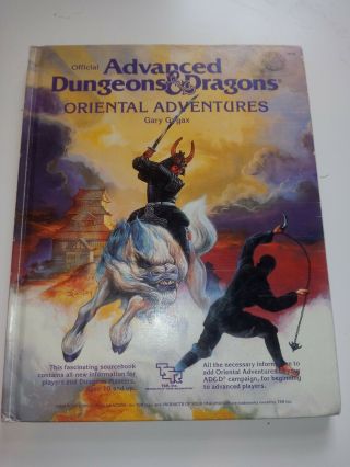 Ad&d Oriental Adventures 2018 1985 Gygax Tsr Vintage