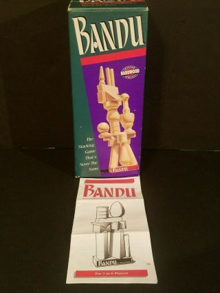 Complete Bandu Stacking Game 1991 Milton Bradley