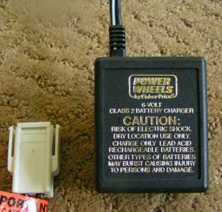 Power Wheels Fisher Price 6 Volt Battery Charger Part No 00801 - 0975