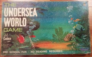 Vintage 1971 " The Undersea World " By Cadaco Pre - School Fun No Reading Required