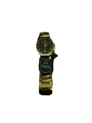 Fitron Swiss Quartz Wrist Watch For Women - Model No.  6110m Stainless