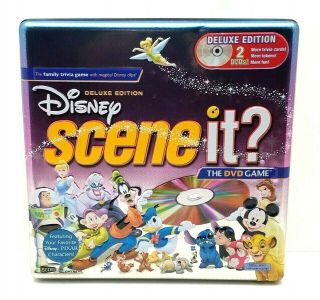 Disney Scene It Deluxe Edition Tin Dvd Game Complete