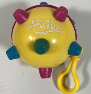Ertl Bumble Ball Jr Pull String Mini Vibrating Toy W/ Clips Bumbleball