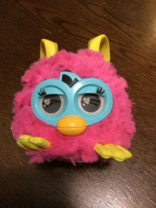 2012 Hasbro Furby Party Rockers Creature (pink Loveby W/ Yellow Ears) 10cm