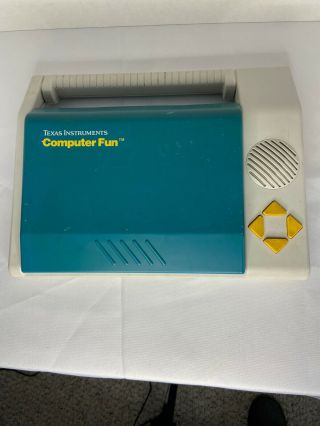 Vintage Texas Instruments Computer Fun Laptop Toy 1988