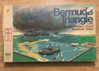 Vintage Bermuda Triangle Board Game 1975 By Milton Bradley 100 Complete