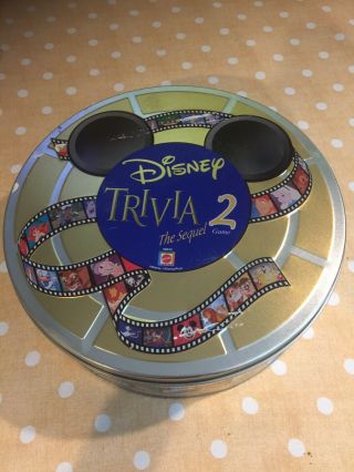 The Wonderful World Of Disney Trivia 2 Sequel Game Collectible Tin Complete