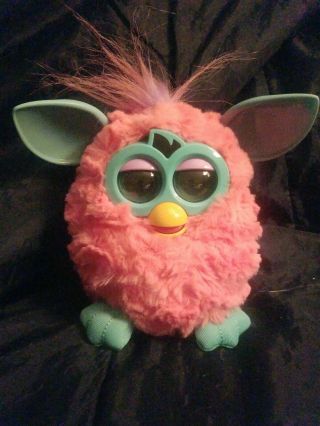 Furby Boom Pink Turquoise Interactive Toy Pet Hasbro 2012 Perfectly