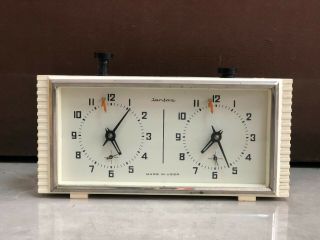 Vintage Chess Mechanical Clock Timer Yantar Jantar Ussr 1970 