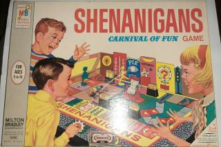 1966 Shenanigans Carnival Of Fun Game Milton Bradley Vintage