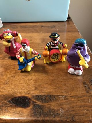 Mcdonalds 1993 Happy Meal Band Toys Complete Set Of 4 Uk England Rare
