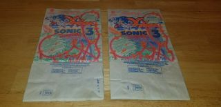 2 Vintage Sonic The Hedgehog 3 Mcdonald 