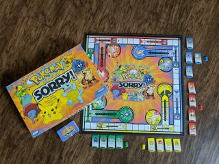 2000 Pokemon Sorry Game By Parker Brothers Gotta Catch ‘em All 100 Complete