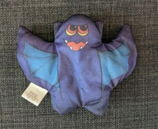 Hardees Halloween Purple Bat Smooshees Soft Plush 4 " Animal Hallmark 1989 Vintag