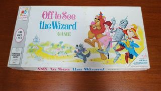 Vintage Milton Bradley Off To See The Wizard Board Game Oz Dorothy Toto