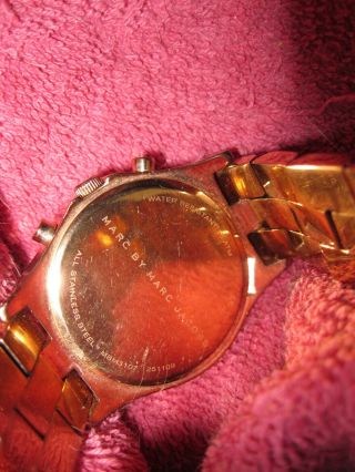 Watch Marc Jacobs 4 dials.  copper color 3