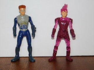 Set 2 Adventures Of Shark Boy & Lava Girl Mcdonald’s Toy Figures 2005 5 "