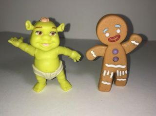 2007 Mcdonald’s Shrek The Third Happy Meal Toys | Baby Ogre And Gingerbread Man