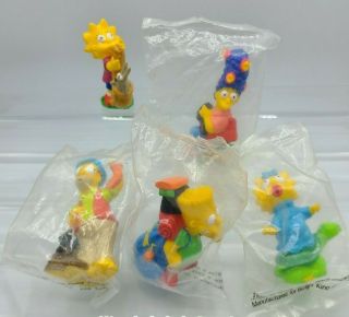 The Simpsons Go Camping Complete Set 1990 Groening Burger King