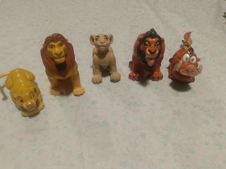 Vintage Disney 1994 Lion King Set Of 5 Burger King Kids Meal Toys