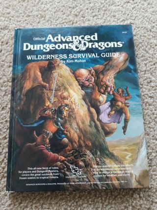 Advanced Dungeons & Dragons Wilderness Survival Guide,  1986,  Tsr.  Ad&d 2020