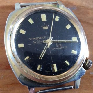 Mens Timestar De Luxe Wrist Watch