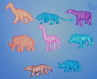 Prehistoric Animals Cereal Premium Toys Peru Complete Set Plastic Nabisco