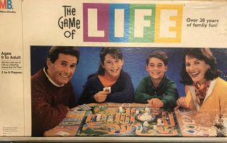 Vintage " The Game Of Life " Board Game By Milton Bradley - 1991 Edition - Complete