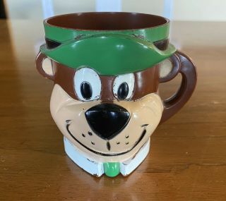 Yogi Bear Hanna Barbera Mug Cup Vintage 1961 Kellogg’s Mail Away Cereal Premium
