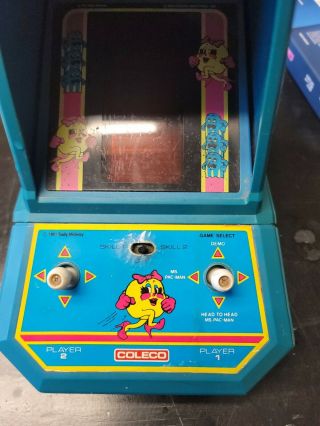 Classic Mini Ms Pacman Handheld Arcade Game By Coleco