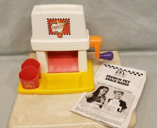 Mcdonalds Happy Meal Magic French Fry Snack Maker,  1993 Mattel