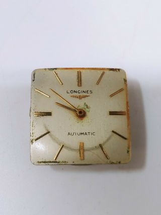 Vintage Longines Watch Movement 19as 17 Jewels With Dial - Parts