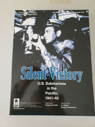 Consim Press/gmt Games - Silent Victory U.  S.  Submarines In The Pacific,  1941 - 45
