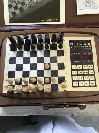 Vintage Fidelity Chess Challenger " 10 " Electronic Suitcase Chess Set Parts ?
