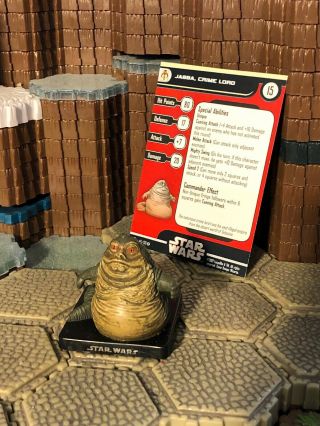 Star Wars Miniatures Alliance & Empire Jabba Crime Lord 46 With Card