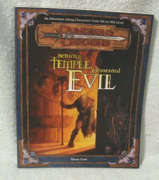 Dungeons & Dragons Return To The Temple Of Elemental Evil 2001 Wtc 11843