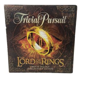Trivial Pursuit Lord Of The Rings Movie Trilogy Collectors Edition Game Complete
